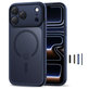 Case MagPeak MagSafe CC for iPhone 17 Pro, Matte Deep Blue, Tech-Protect