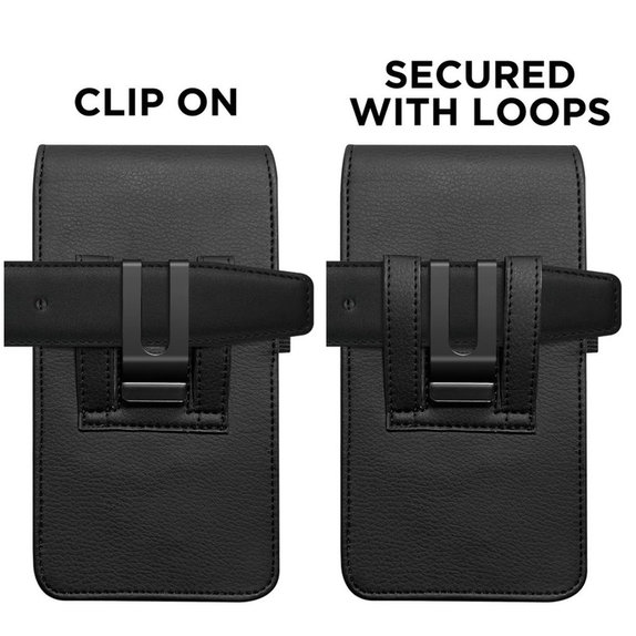 Universal phone holster pouch SM75 5.8-6.8 Inch, black, Tech-Protect