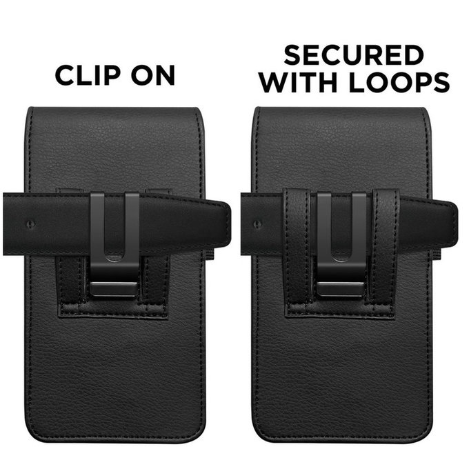 Universal phone holster pouch SM75 5.8-6.8 Inch, black, Tech-Protect