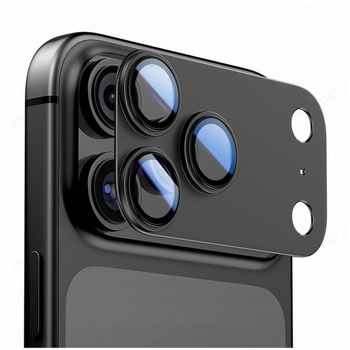 Camera lens protector Camfull Fit+ for iPhone 17 Pro Max, Deep Blue, Tech-Protect