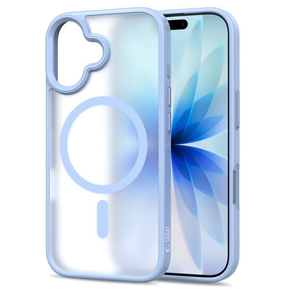 Case MagMat MagSafe for iPhone 17, Matte Mist Blue, Tech-Protect