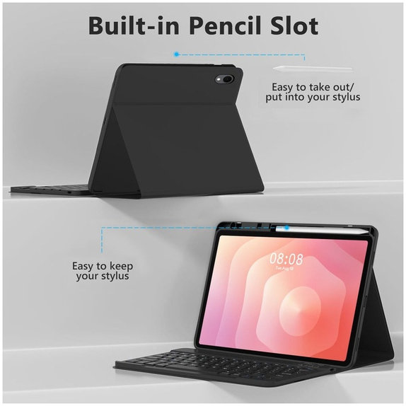 Case Sc Pen + Keyboard for Samsung Tab S11 11.0 X730 / X736B, black, Tech-Protect