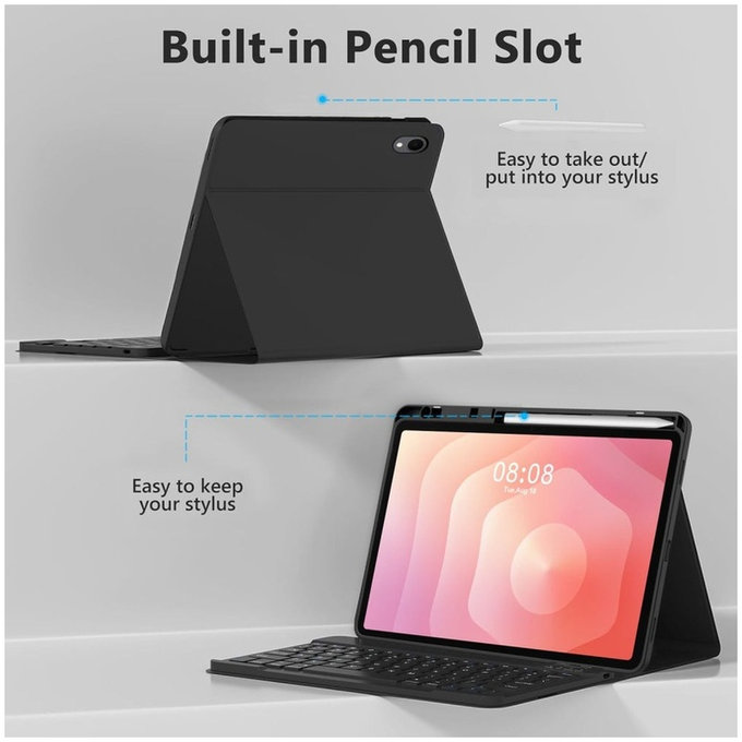 Case Sc Pen + Keyboard for Samsung Tab S11 11.0 X730 / X736B, black, Tech-Protect