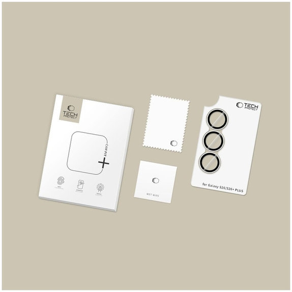 Camera lens protector Camring Fit+ for Samsung S26 / S26+ Plus, clear, Tech-Protect