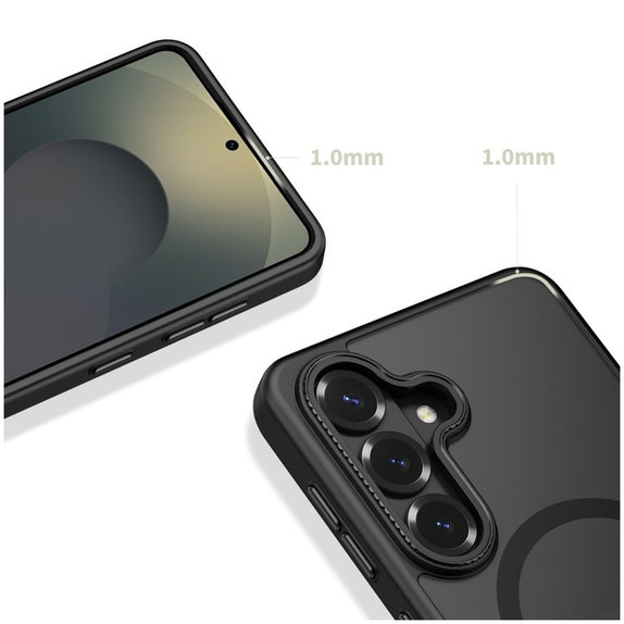 Case Magcam MagSafe for Samsung S26, Matte Black, Tech-Protect