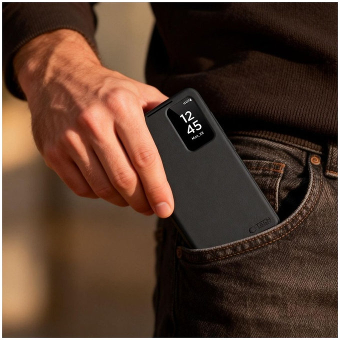 Case Smart Wallet for Samsung S26, Matte Black, Tech-Protect