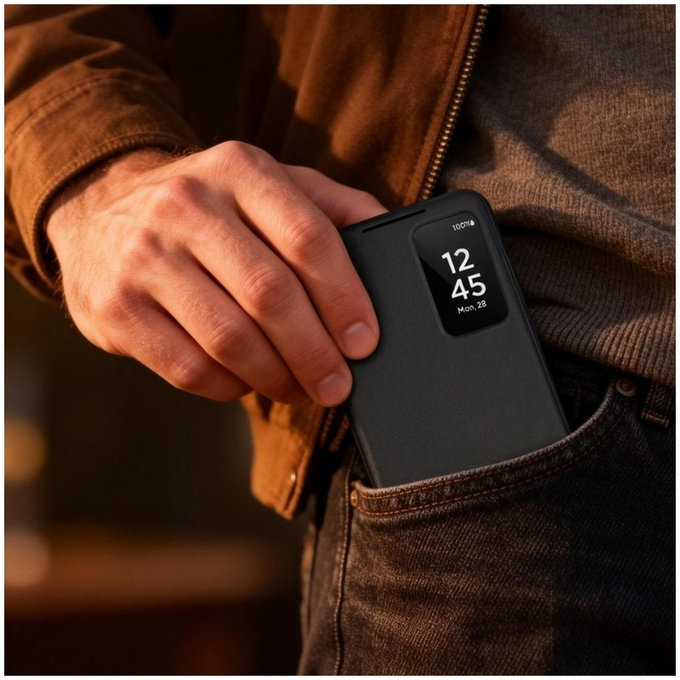 Case Smart Wallet for Samsung S26, Matte Black, Tech-Protect