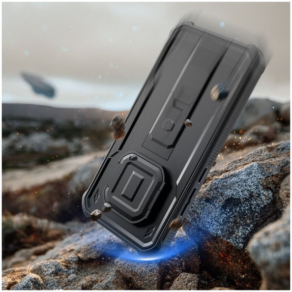 Case Kevlar Cam+ with 2 Front Frames for Xiaomi Redmi Note 15 Pro 5G, Black, Tech-Protect