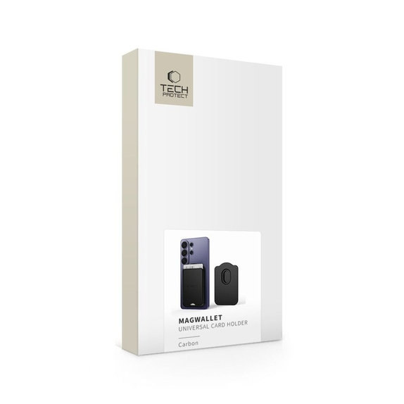 MagSafe wallet / card holder CH02 Magwallet MagSafe Universal Magnetic Card Holder Carbon, Tech-Protect