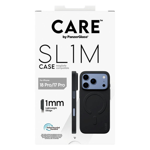 Case SL1M with MagSAFE for iPhone 18 Pro/17 Pro/16e, Black, PanzerGlass