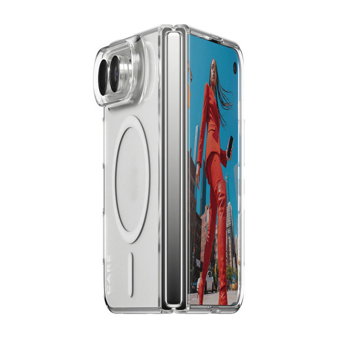 SL1M Case with MagSafe for iPhone Duo, Transparent, PanzerGlass