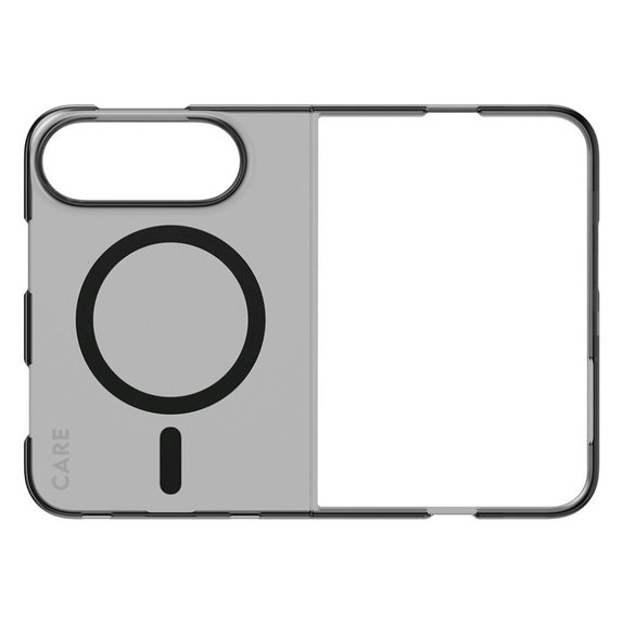 SL1M Smokey Case with Black MagSafe for iPhone Duo, PanzerGlass