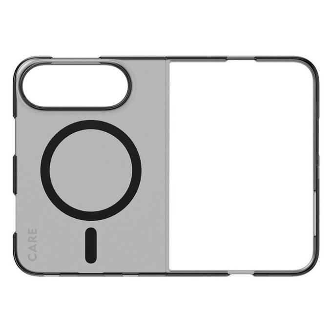 SL1M Smokey Case with Black MagSafe for iPhone Duo, PanzerGlass