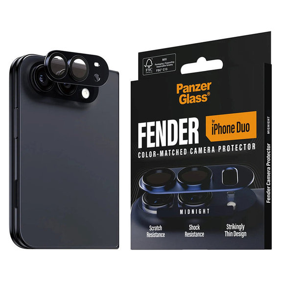Fender Camera Lens Protector for iPhone Duo, Dark Blue, PanzerGlass