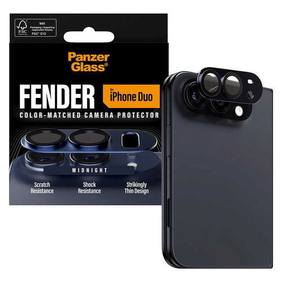 Fender Camera Lens Protector for iPhone Duo, Dark Blue, PanzerGlass