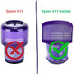 HEPA Filter, 2pcs for Dyson V11 Outsize, SV16