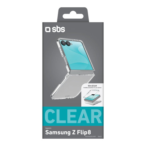 Case Crystal for Samsung Galaxy Z Flip8, Transparent, SBS