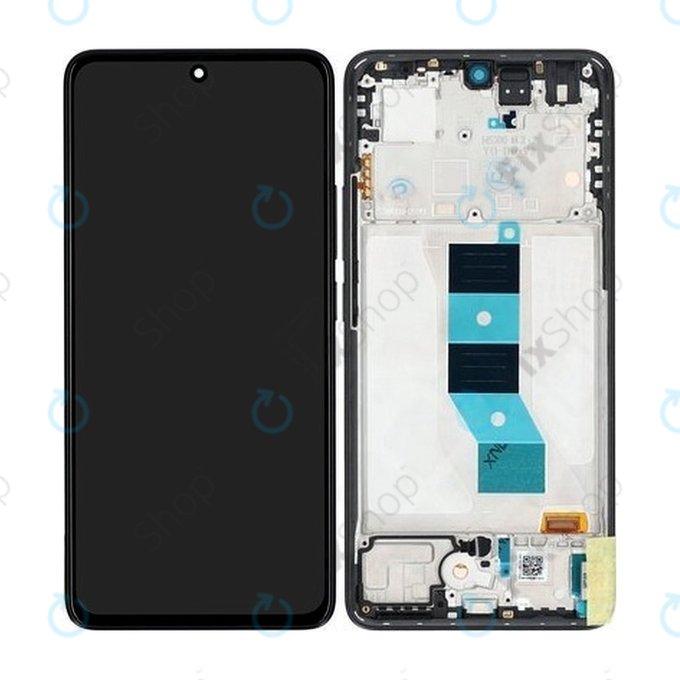 Xiaomi Redmi Note 14 5G 24094RAD4G - LCD Display + Touch Screen + Frame (Midnight Black) - 56002000O1700 Genuine Service Pack
