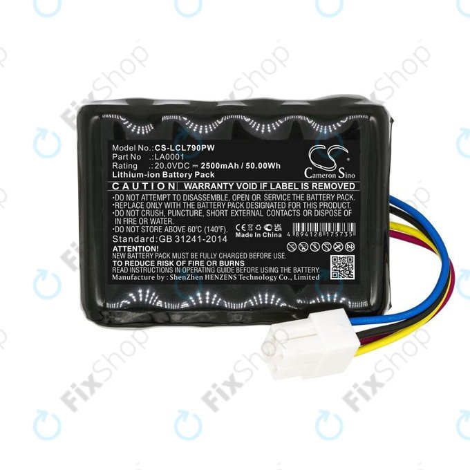 Battery for Landxcape LX797, Ferrex 800m2 2021, 2500mAh, Li-Ion, 20V, LA0001, HQ