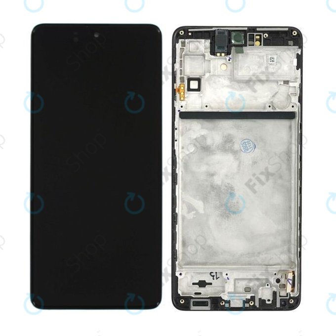 Samsung Galaxy M51 M515F - LCD Display + Touch Screen + Frame (Celestial Black) - GH82-23568A, GH82-24168A, GH82-24166A Genuine Service Pack