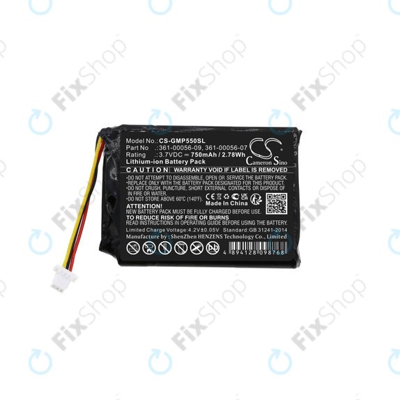 Garmin Drive 60, 61, Pro 70, Pro 550, Pro Trashbreaker, PT 5, PT 10, Sport Pro Transmitter, TB 10 - Battery 361-00056-07, 361-00056-09 750mAh HQ