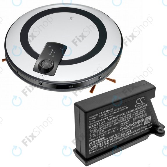 LG HomBot-series, VR-series - Battery EAC62218202, EAC62076601 Li-Ion 14.4V 3400mAh HQ