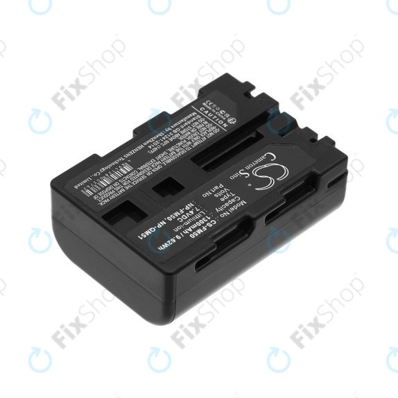 Battery for Sony CCD-TR108, Cyber-shot DSC-S50, 1300mAh, Li-Ion, 7.4V, NP-QM51, HQ
