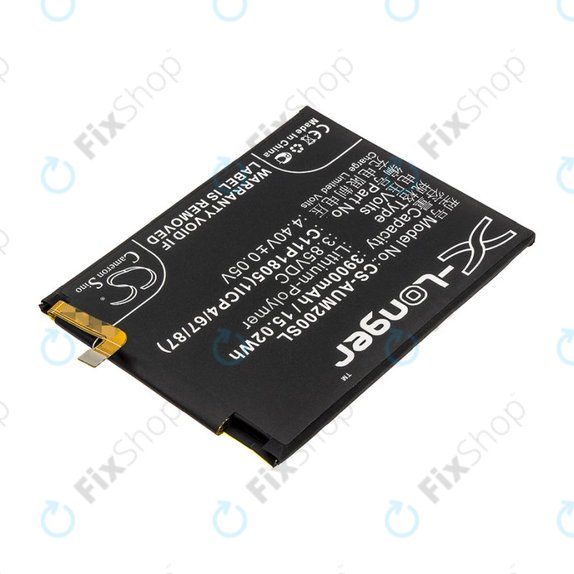 Battery for Asus Zenfone Max M2, 3900mAh, Li-Pol, 3.85V, C11P1805 (1ICP4/67/87), HQ
