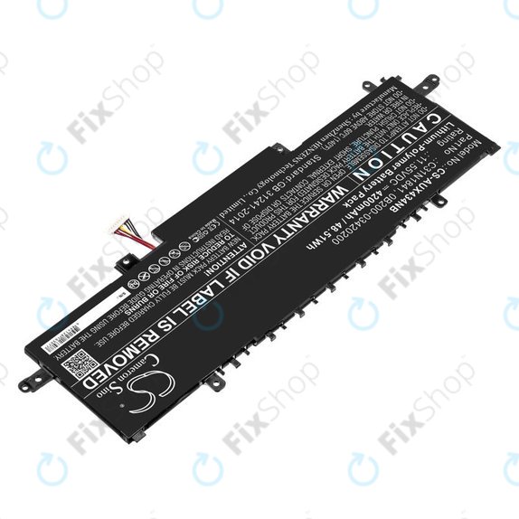 Battery for Asus ZenBook 14, Flip 14, 4200mAh, Li-Pol, 11.55V, C31N1841, HQ