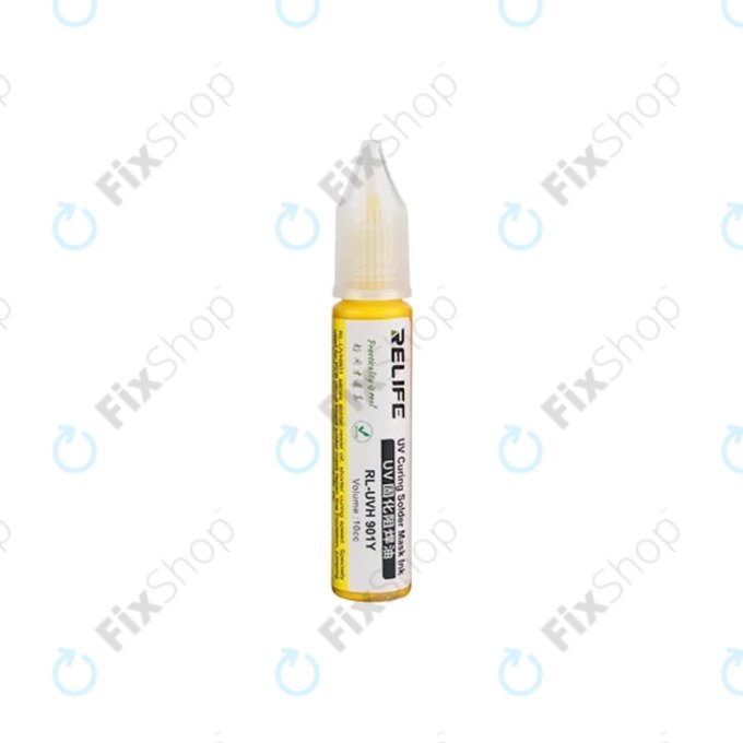 Relife RL-UVH901Y - UV Curable Solder Mask - 10ml (Yellow)