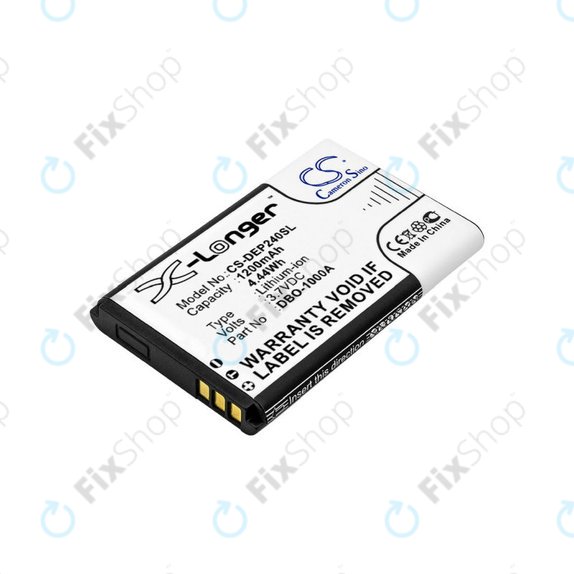 Battery for Doro 1370, 1372, 2404, 6040, 1200mAh, Li-ion, 3.7V, DBO-1000A, HQ