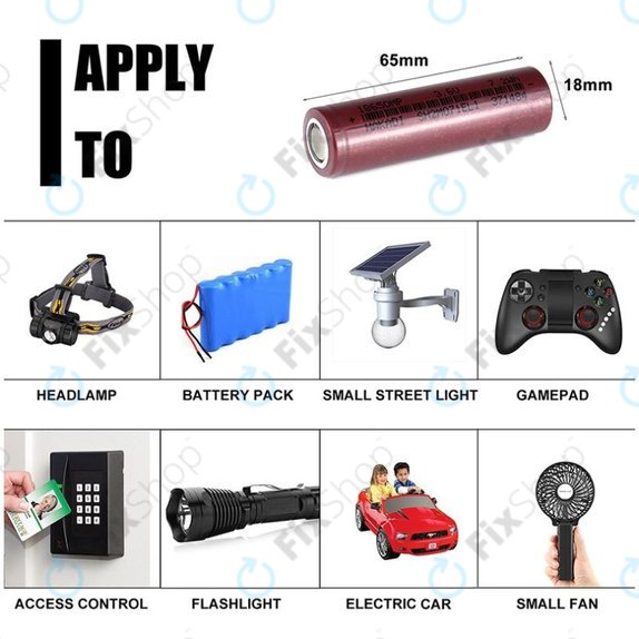 Battery Cell 18650 (Li-Ion, 2000mAh, 3.6V)