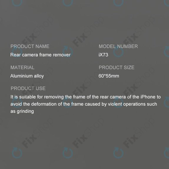 iFixes iX73 Rear Camera Frame Remover