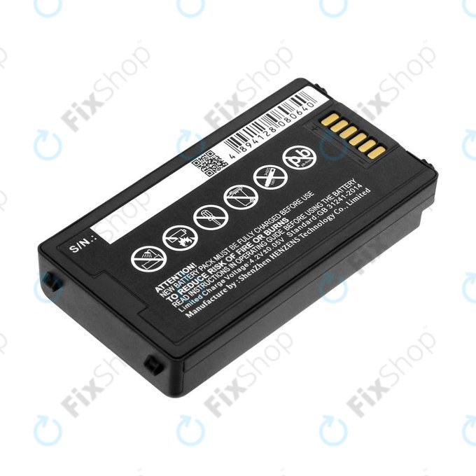 Battery for Symbol, Zebra MC3100, MC3190, 2500mAh, Li-Pol, 3.7V, BTRY-MC31KAB02, HQ