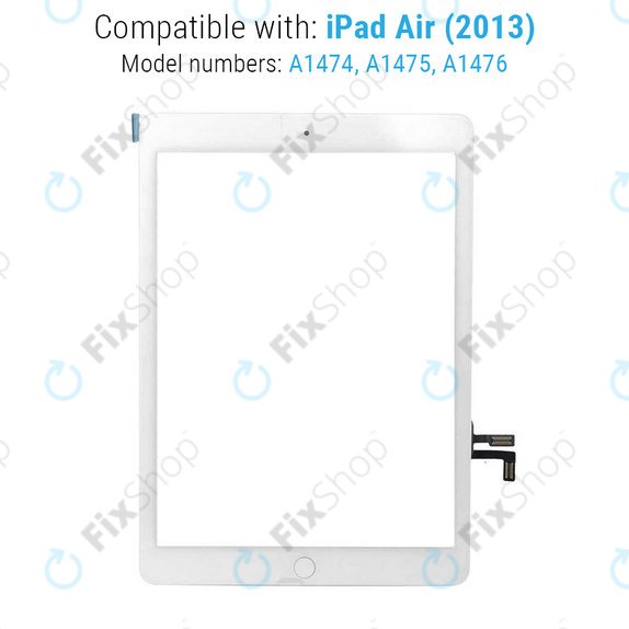 Touch Screen with Home Button for iPad Air, iPad (5th Gen 2017), White
