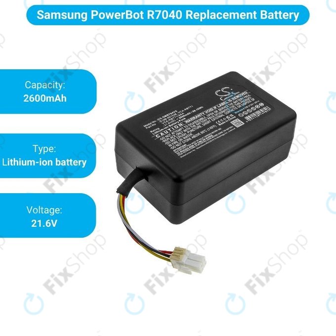 Samsung PowerBot-series - Battery DJ96-00193E, VCA-RBT71 Li-Ion 21.6V 2600mAh HQ