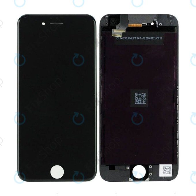 Display In-Cell for iPhone 6, Black, Touch Screen with Frame, FixPremium