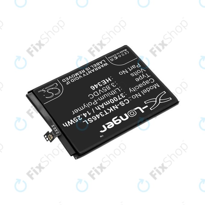 Battery for Nokia 7 Plus, 3700mAh, Li-Pol, 3.85 V, HE346, HQ