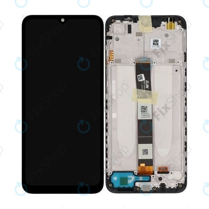 Xiaomi Redmi 9C M2006C3MG M2006C3MT, 9A M2006C3LG M2006C3LI - LCD Display + Touch Screen + Frame (Black) - 5600070C3L00 Genuine Service Pack
