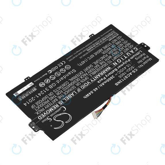 Battery for Acer SF713-51, 2600mAh, Li-Pol, 15.4V, SQU-1605, HQ