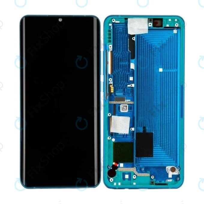 Xiaomi Mi Note 10, Mi Note 10 Pro - LCD Display + Touch Screen + Frame (Aurora Green) - 56000100F400 Genuine Service Pack