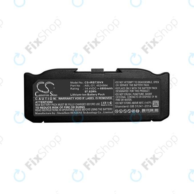 iRobot Roomba e-series, i-series - Battery ABL-D1, 4624864, ABL-D2 Li-Ion 14.4V 6800mAh HQ
