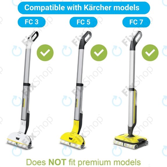 Kärcher FC 3, FC 5, FC 7 - Multi-Surface Roller Set (Yellow)