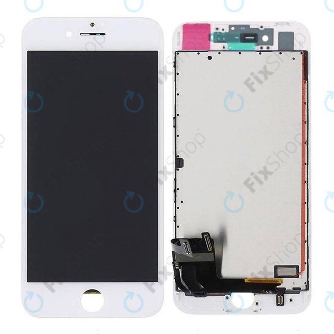 Display for iPhone 8, SE (2020), SE (2022), White, Touch Screen with Frame, Refurbished