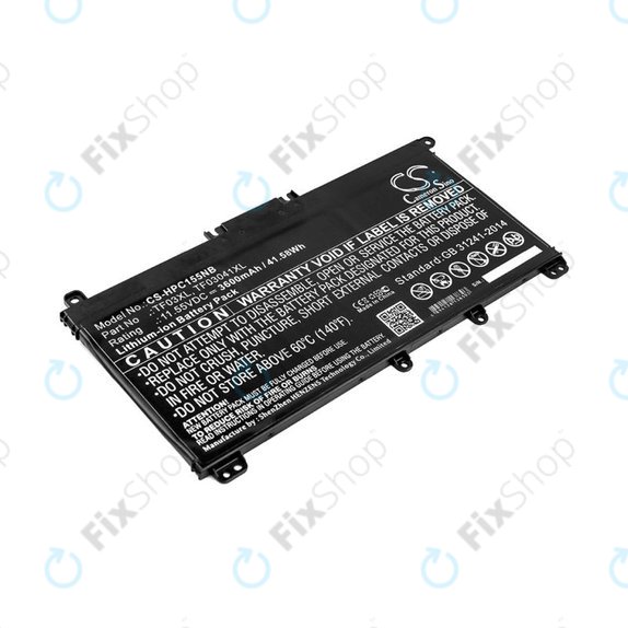 Battery for HP Pavilion 14, 15, X360, 3600mAh, Li-Ion, 11.55V, TF03XL, HQ