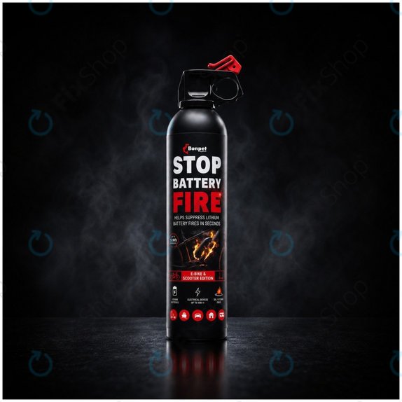 Bonpet Fire Extinguishing Spray for Lithium Batteries, 500 ml, E-Bike & Scooter Edition