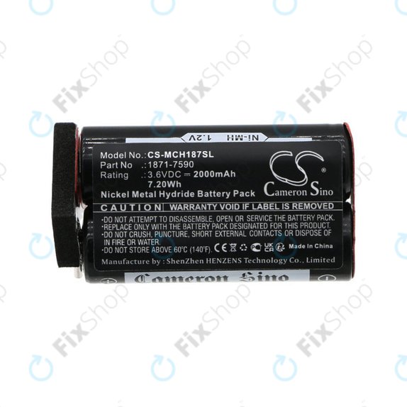 Battery for Moser ChromStyle, Wella Academy, Super Cordless, 2000mAh, Ni-MH, 3.6V, 1871-7590, HQ