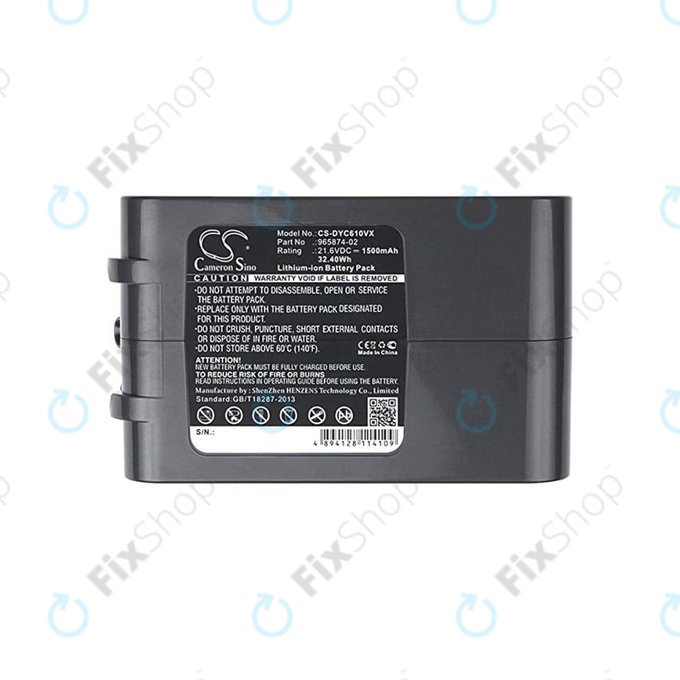 Dyson DC-series, V6 - Battery 965874-02 Li-Ion 21.6V 1500mAh HQ