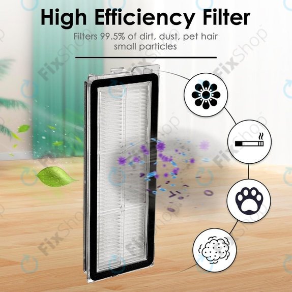 HEPA Filter, 2pcs for Xiaomi Roborock Qrevo Curv, Qrevo Edge, Qrevo MaxV, Qrevo Pro, Qrevo Plus, QV-series