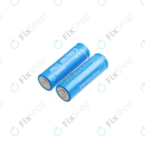 Rechargeable battery, 2pcs, 650mAh, Li-ion, 3.7V, 14430, HQ
